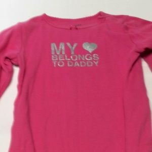 3/ $12 My Heart Belongs To Daddy Bodysuit.